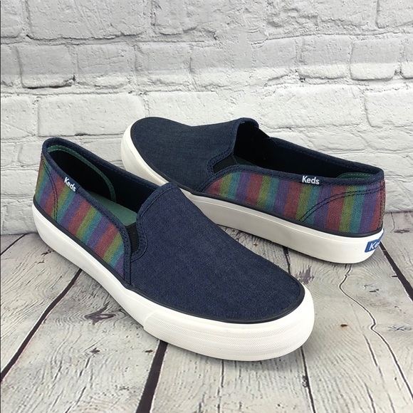 keds denim slip ons